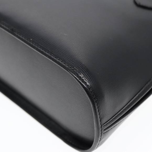 CELINE Hand Bag Leather 2way Black Gold Auth 85493 - Picture 16 of 16